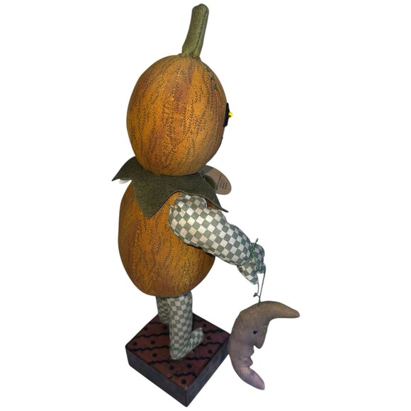 Vintage Primitive Pumpkin Jack o Lantern Doll Lang Jack in the Box 2005 - Picture 11 of 16